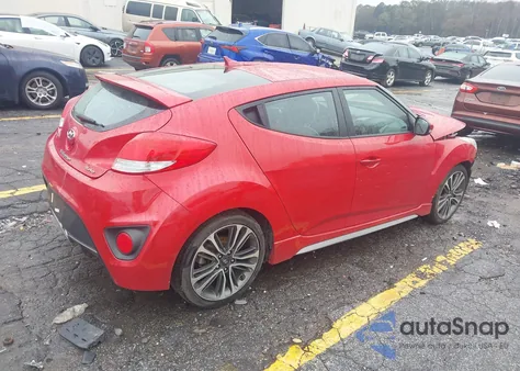 2016 Hyundai Veloster Turbo z USA, uszkodzony, nr VIN KMHTC6AE3GU267648